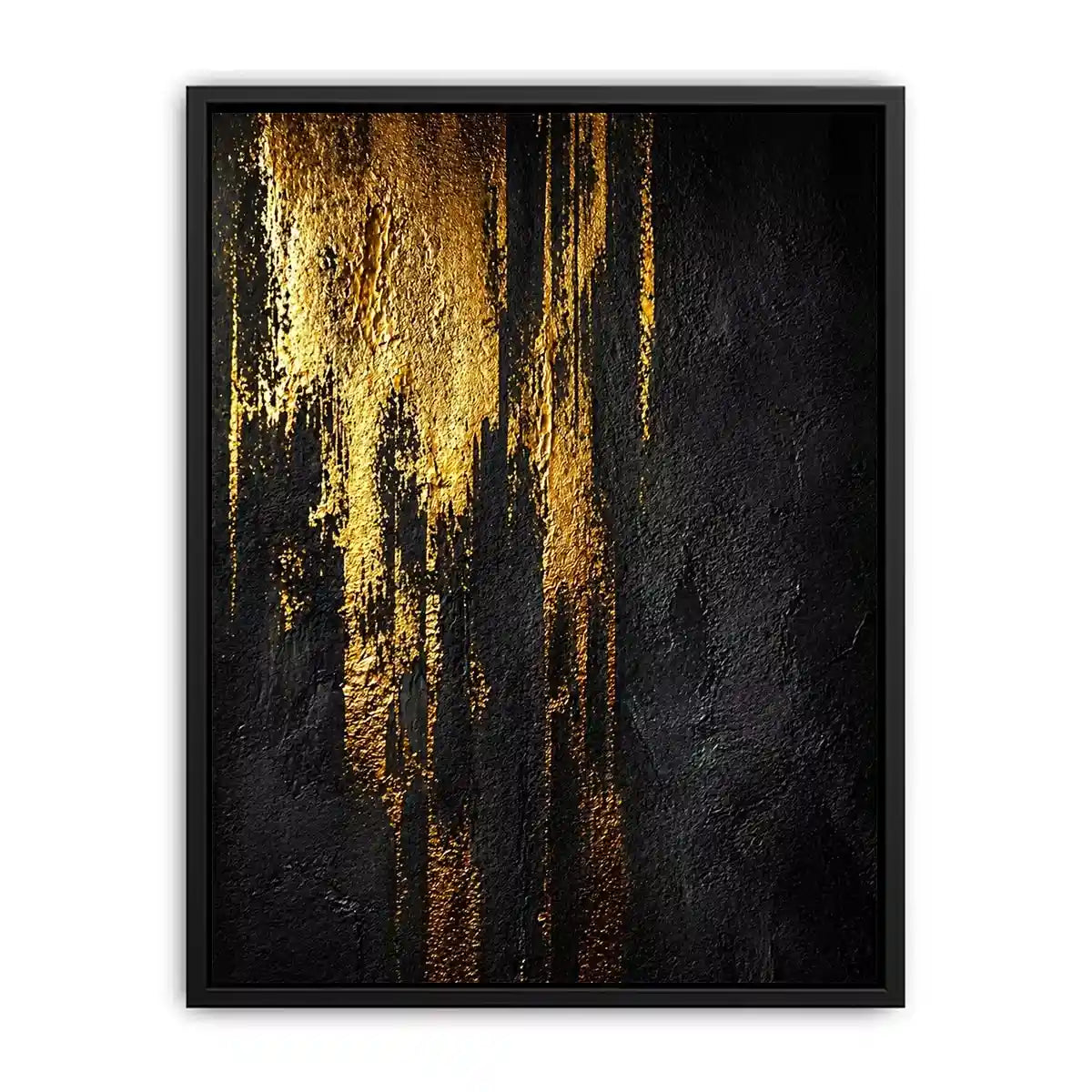 abstract gold texture Canvas Print, black gold modern Canvas Print, luxury textured abstract artwork, metallic gold wall decor, bold abstract texture painting