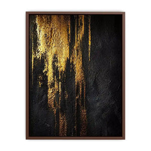 abstract gold texture wall art, black gold modern canvas print, luxury textured abstract artwork, metallic gold wall decor, bold abstract texture painting