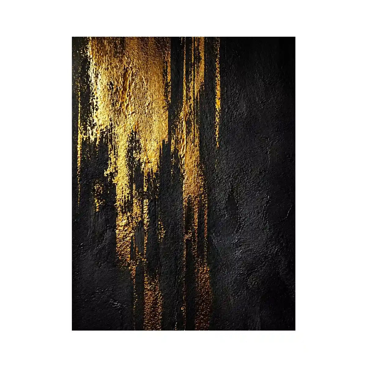 abstract gold texture Canvas Print, black gold modern Canvas Print, luxury textured abstract artwork, metallic gold wall decor, bold abstract texture painting