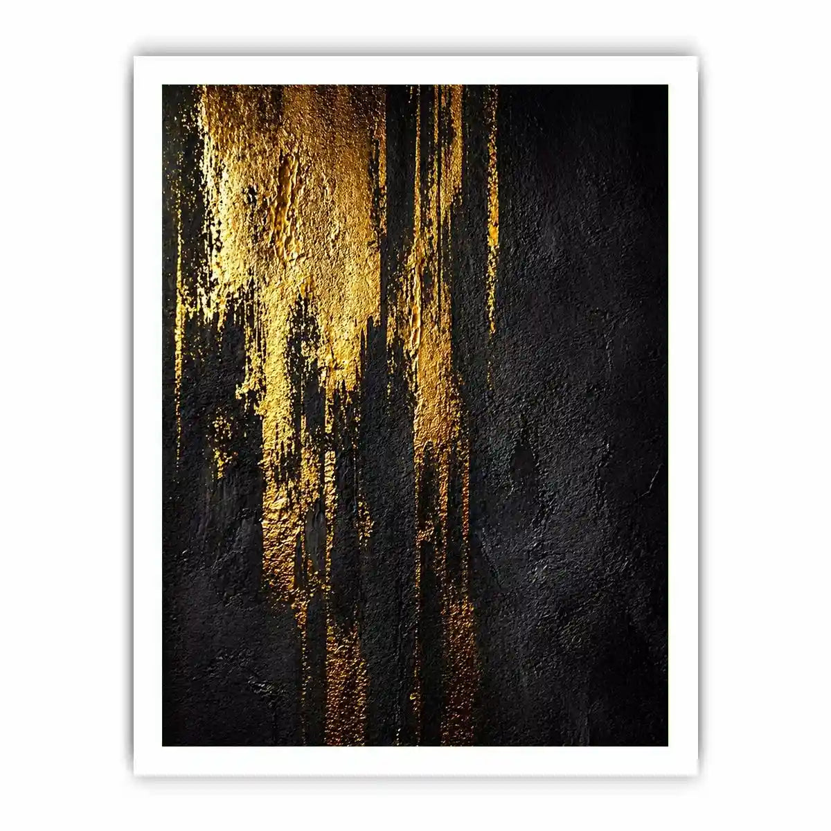 abstract gold texture Canvas Print, black gold modern Canvas Print, luxury textured abstract artwork, metallic gold wall decor, bold abstract texture painting