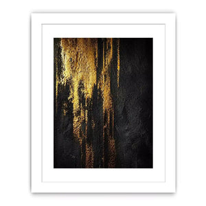 abstract gold texture wall art, black gold modern canvas print, luxury textured abstract artwork, metallic gold wall decor, bold abstract texture painting