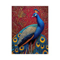 peacock Canvas Print colorful bird painting, royal peacock Canvas Print vibrant feathers, decorative bird artwork modern wall decor, peacock illustration luxury art
