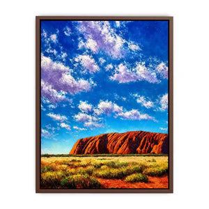 desert rock mountain landscape colorful sky canvas Canvas Print