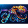 colorful octopus abstract ocean vibrant canvas Canvas Print