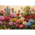 vibrant floral garden wall art colorful botanical canvas textured decor