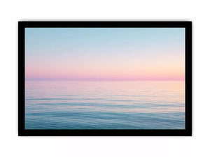 Minimalist pastel ocean sunset seascape canvas Canvas Print