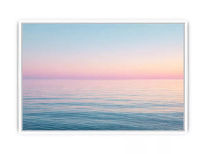 Minimalist pastel ocean sunset seascape canvas Canvas Print