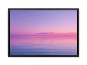 Minimalist Coastal Ocean Canvas Print – Pastel Sunset Canvas Print