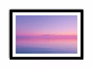 Minimalist Coastal Ocean Canvas Print – Pastel Sunset Canvas Print