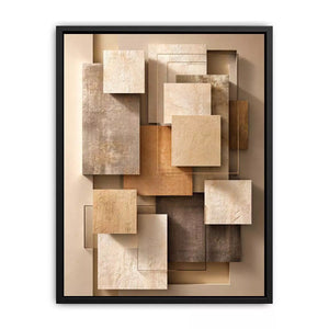Minimalist Abstract Neutral Canvas Print Canvas