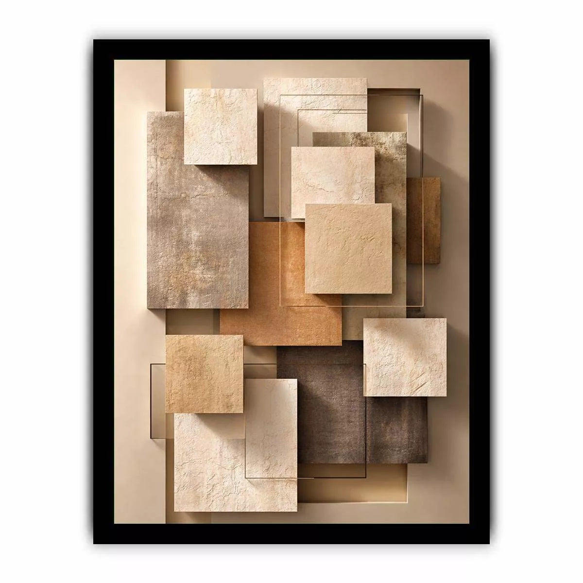 Minimalist Abstract Neutral Canvas Print Canvas