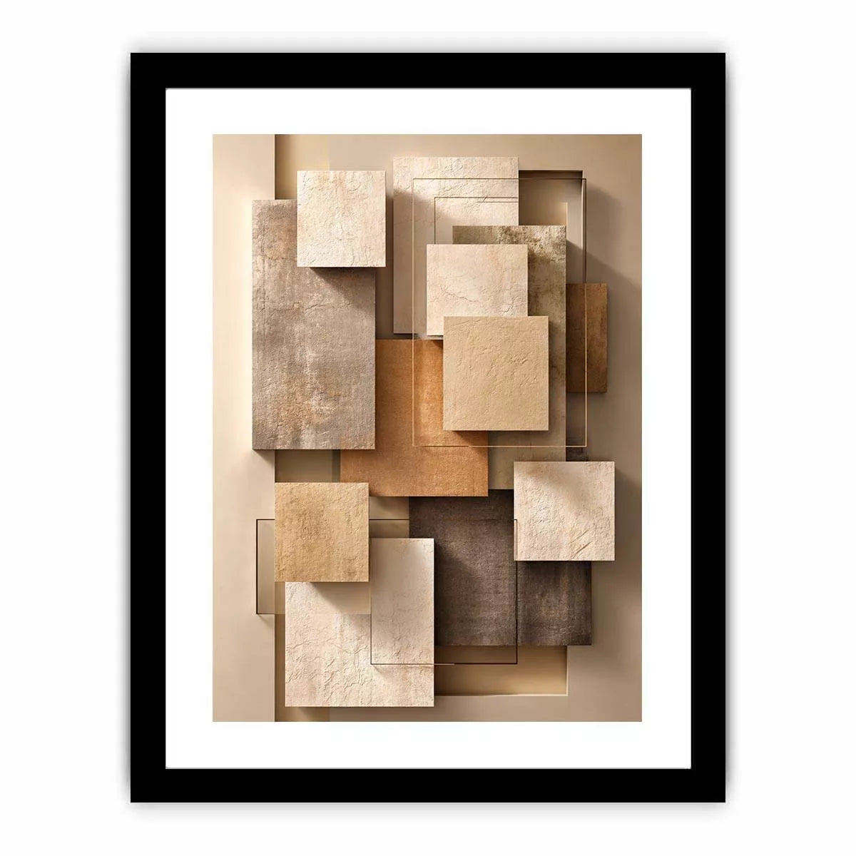 Minimalist Abstract Neutral Canvas Print Canvas