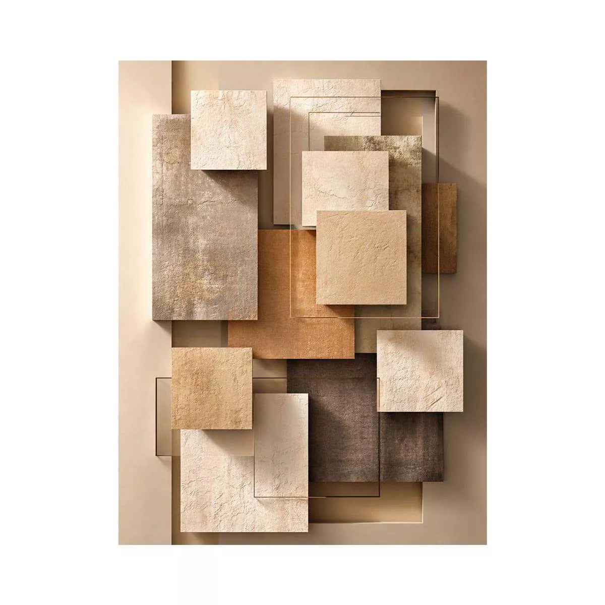 Minimalist Abstract Neutral Canvas Print Canvas