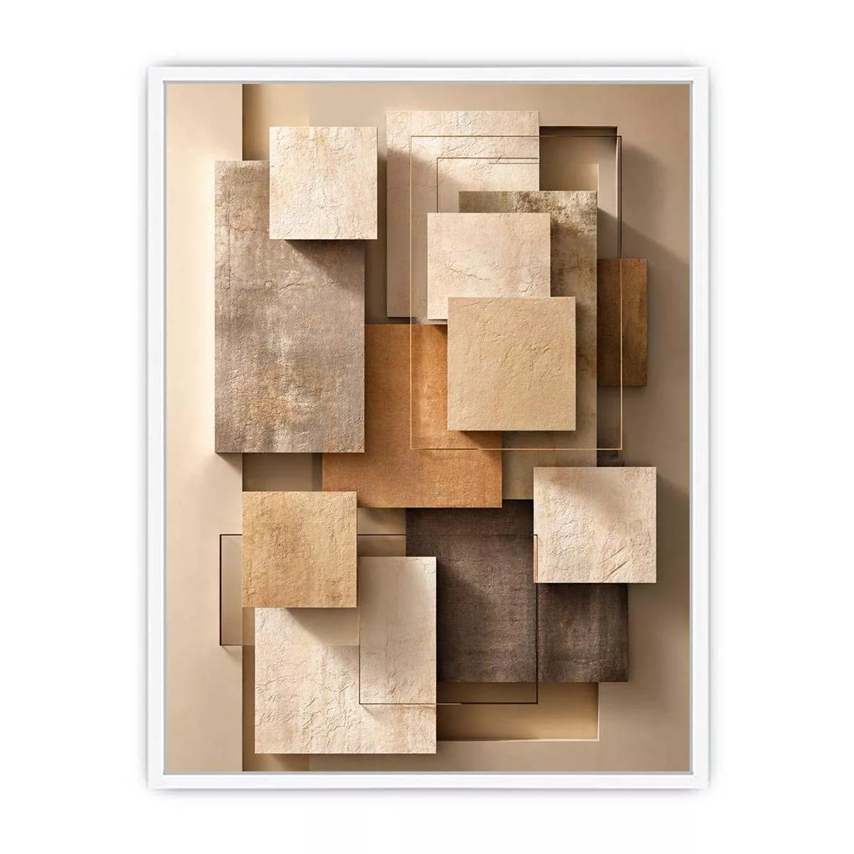 Minimalist Abstract Neutral Canvas Print Canvas