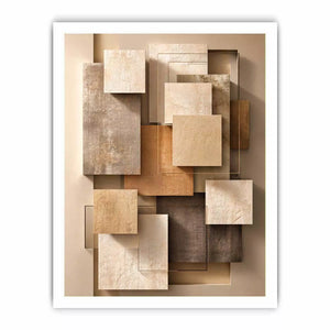Minimalist Abstract Neutral Canvas Print Canvas