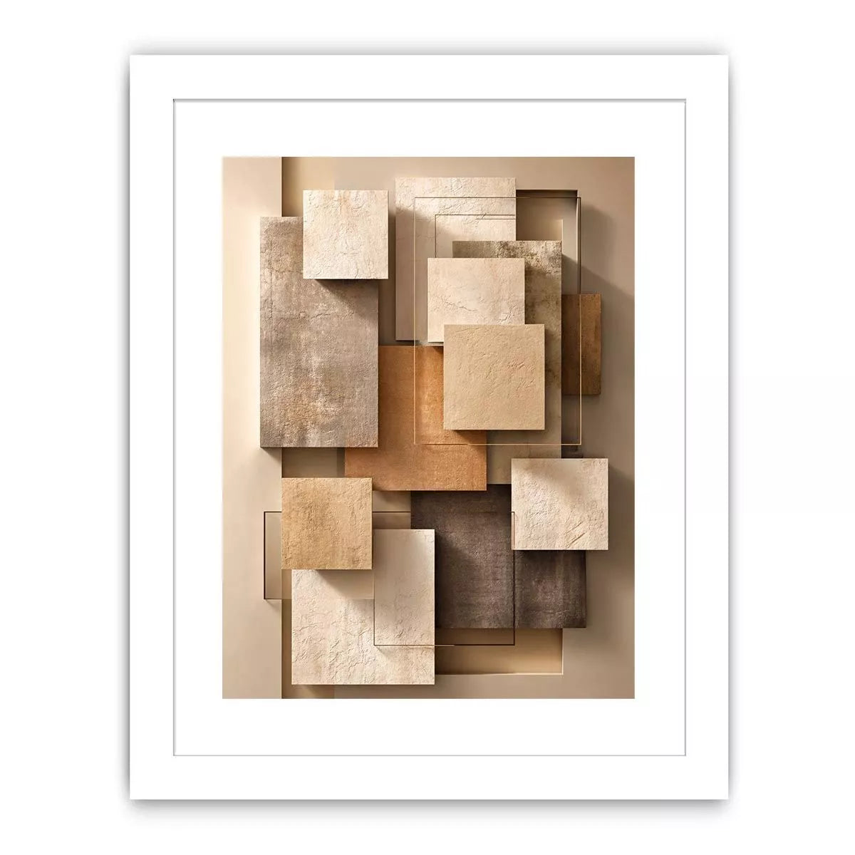 Minimalist Abstract Neutral Canvas Print Canvas