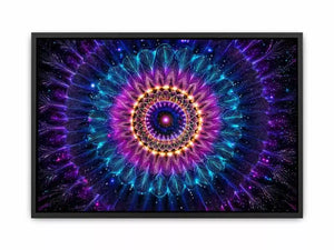 Cosmic Mandala Canvas Print | Sacred Geometry Psychedelic Canvas