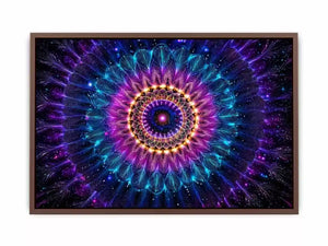 Cosmic Mandala Canvas Print | Sacred Geometry Psychedelic Canvas