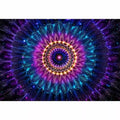 Cosmic Mandala Canvas Print | Sacred Geometry Psychedelic Canvas