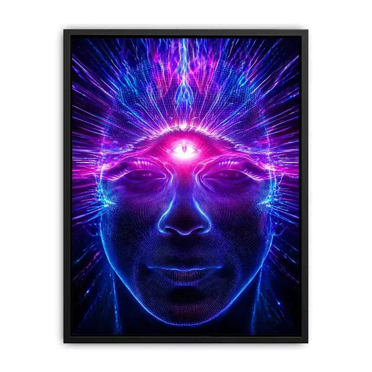 Third Eye Awakening Canvas Print | Spiritual Energy Psychedelic Canvas