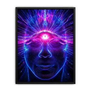 Third Eye Awakening Canvas Print | Spiritual Energy Psychedelic Canvas