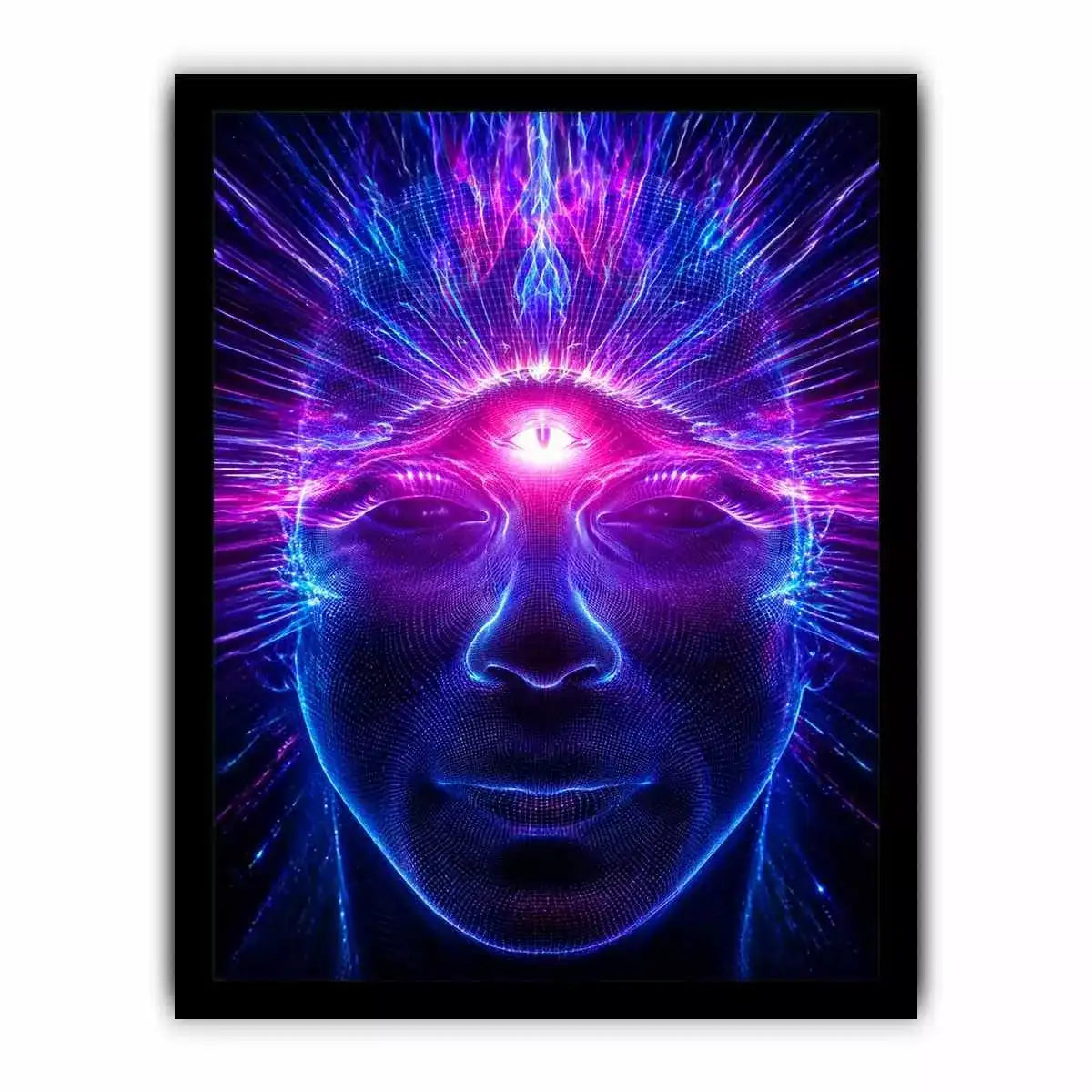 Third Eye Awakening Canvas Print | Spiritual Energy Psychedelic Canvas