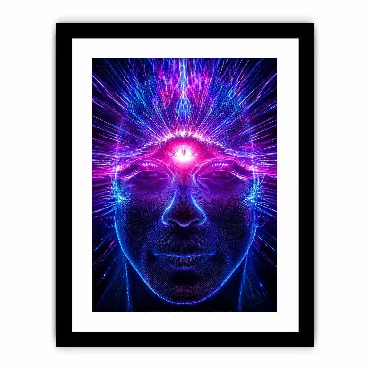 Third Eye Awakening Canvas Print | Spiritual Energy Psychedelic Canvas