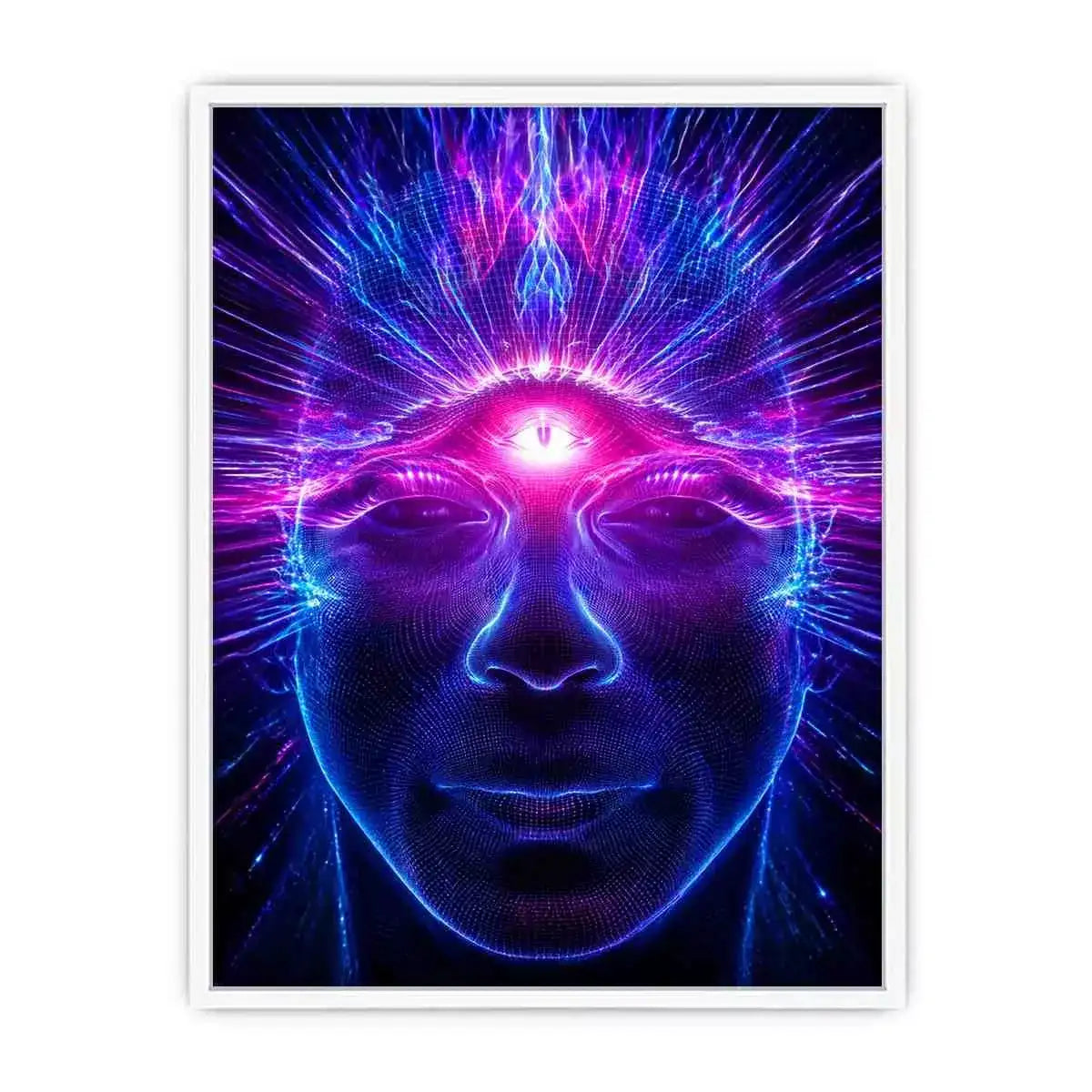 Third Eye Awakening Canvas Print | Spiritual Energy Psychedelic Canvas