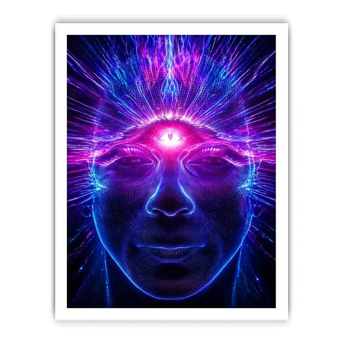 Third Eye Awakening Canvas Print | Spiritual Energy Psychedelic Canvas