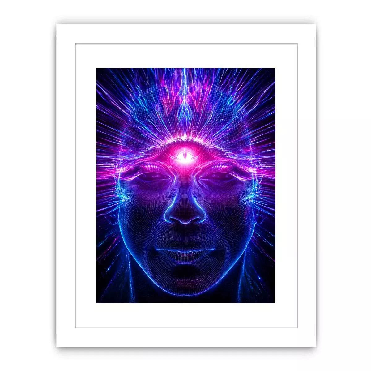 Third Eye Awakening Canvas Print | Spiritual Energy Psychedelic Canvas