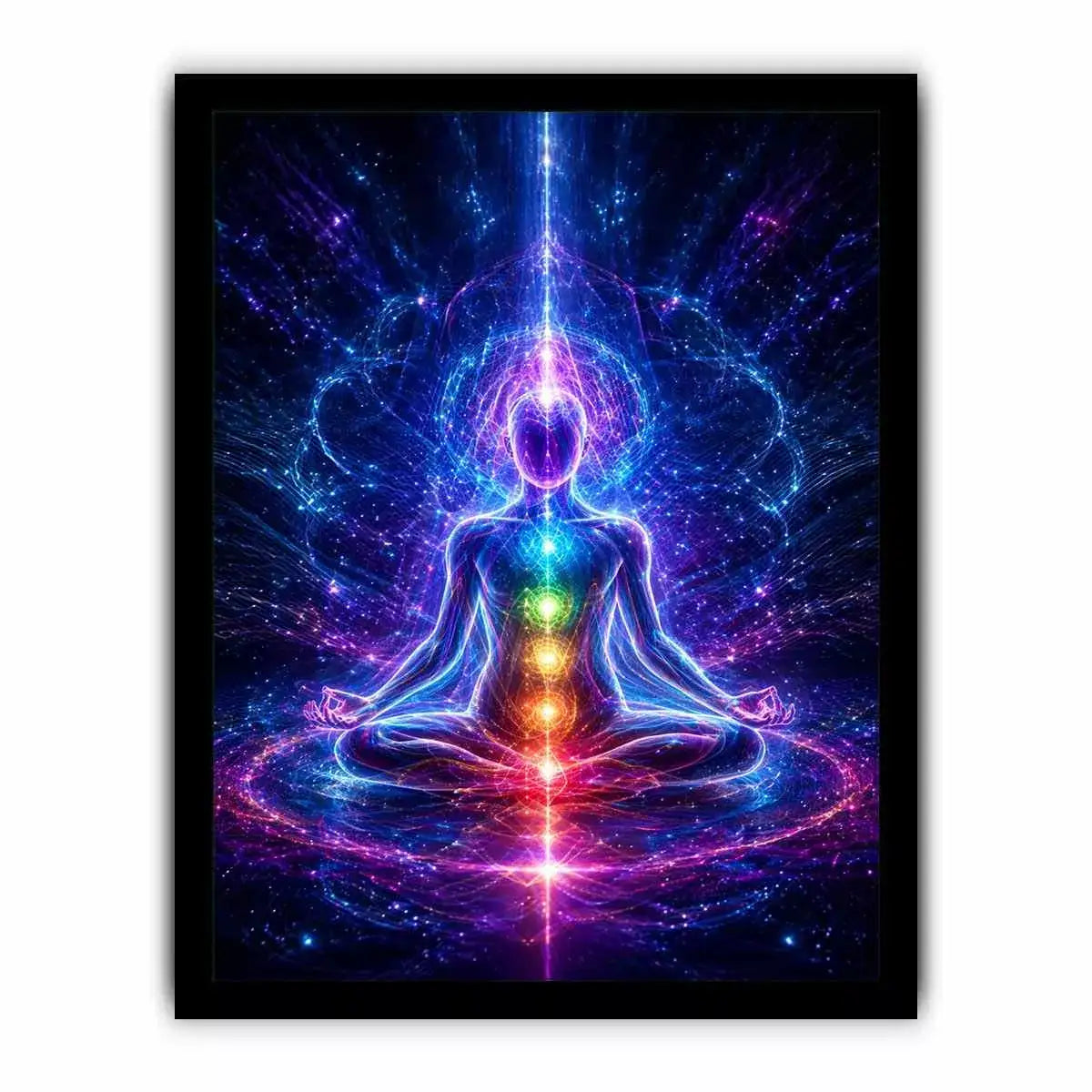 Meditation Energy Canvas Print | Chakra Spiritual Cosmic Canvas