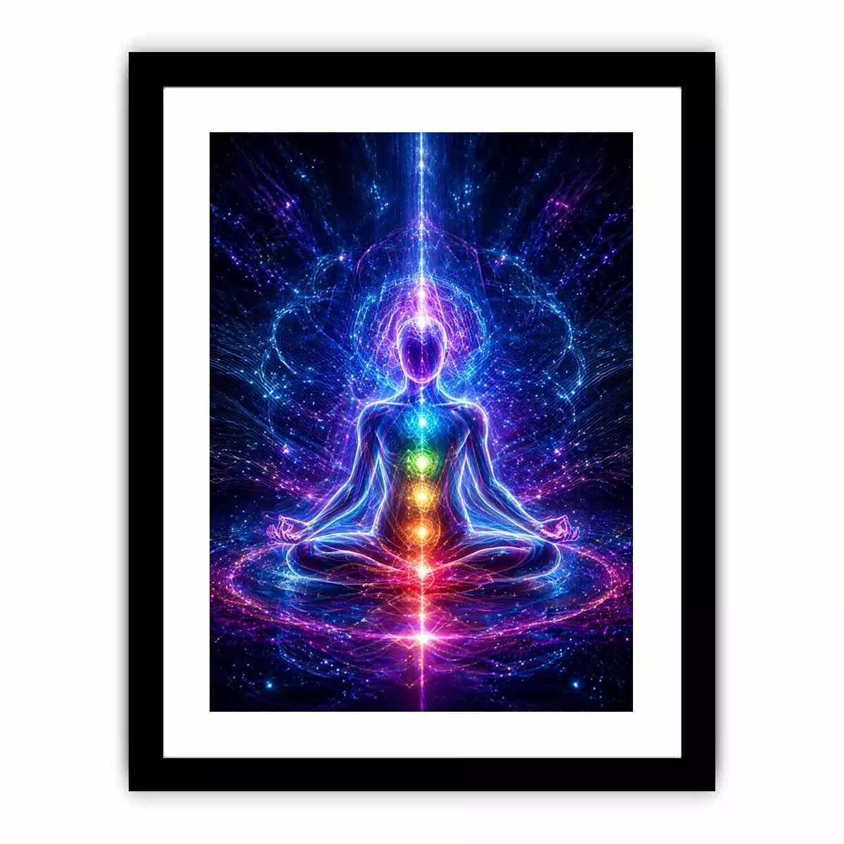 Meditation Energy Canvas Print | Chakra Spiritual Cosmic Canvas