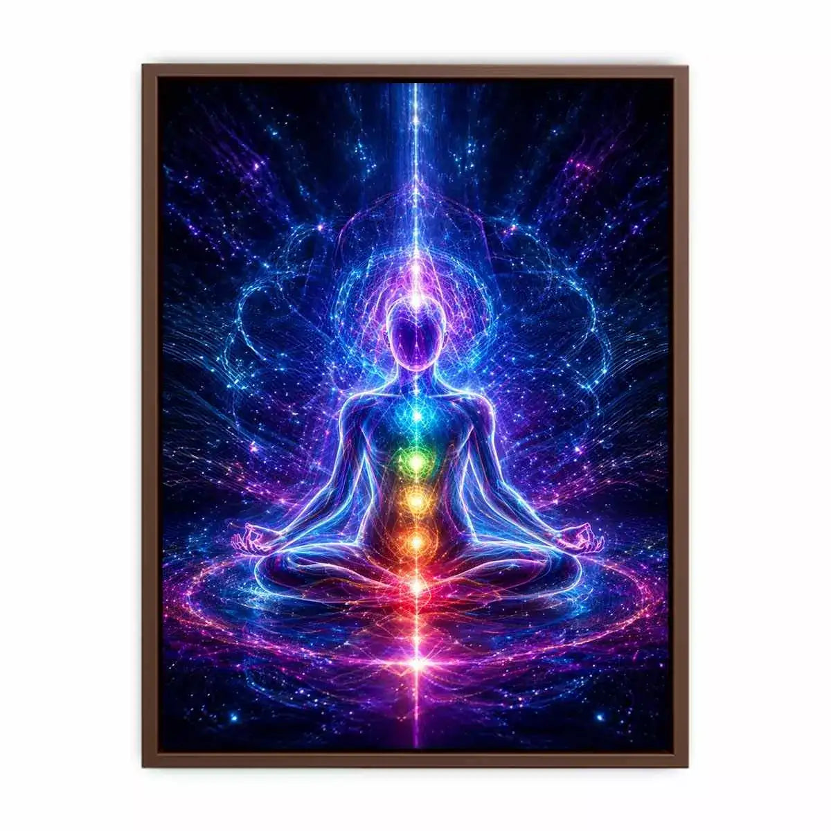 Meditation Energy Canvas Print | Chakra Spiritual Cosmic Canvas