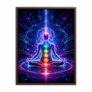 Meditation Energy Canvas Print | Chakra Spiritual Cosmic Canvas
