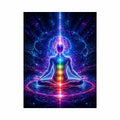 Meditation Energy Canvas Print | Chakra Spiritual Cosmic Canvas