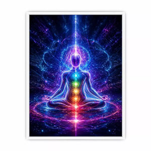Meditation Energy Canvas Print | Chakra Spiritual Cosmic Canvas