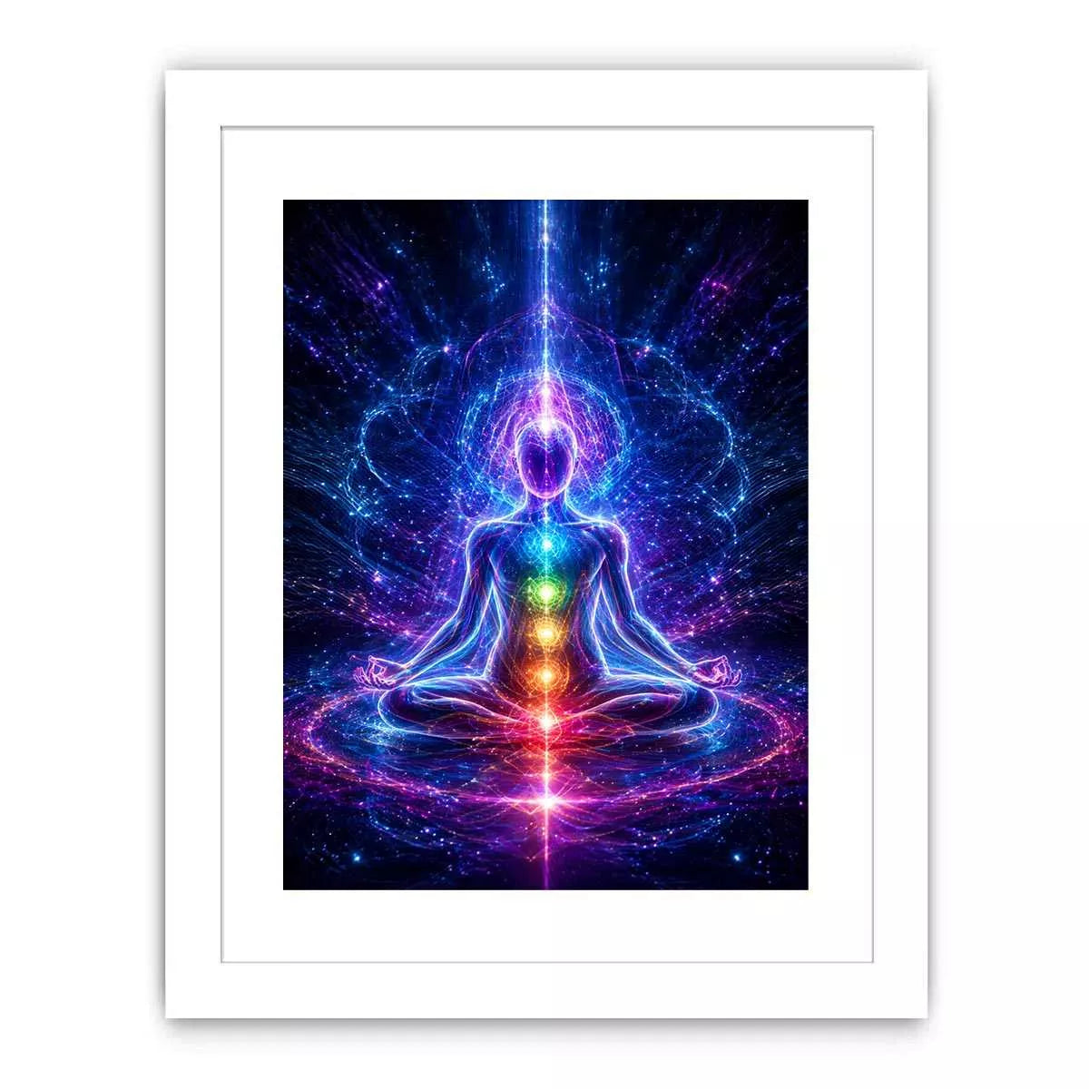 Meditation Energy Canvas Print | Chakra Spiritual Cosmic Canvas