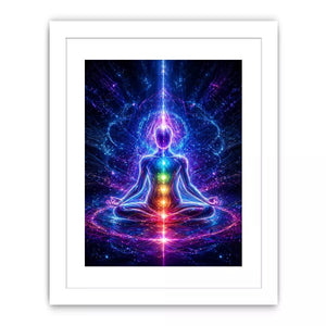 Meditation Energy Canvas Print | Chakra Spiritual Cosmic Canvas