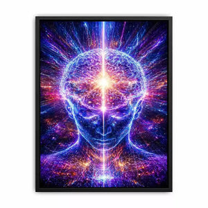 Cosmic Brain Canvas Print | Mind Expansion Psychedelic Canvas