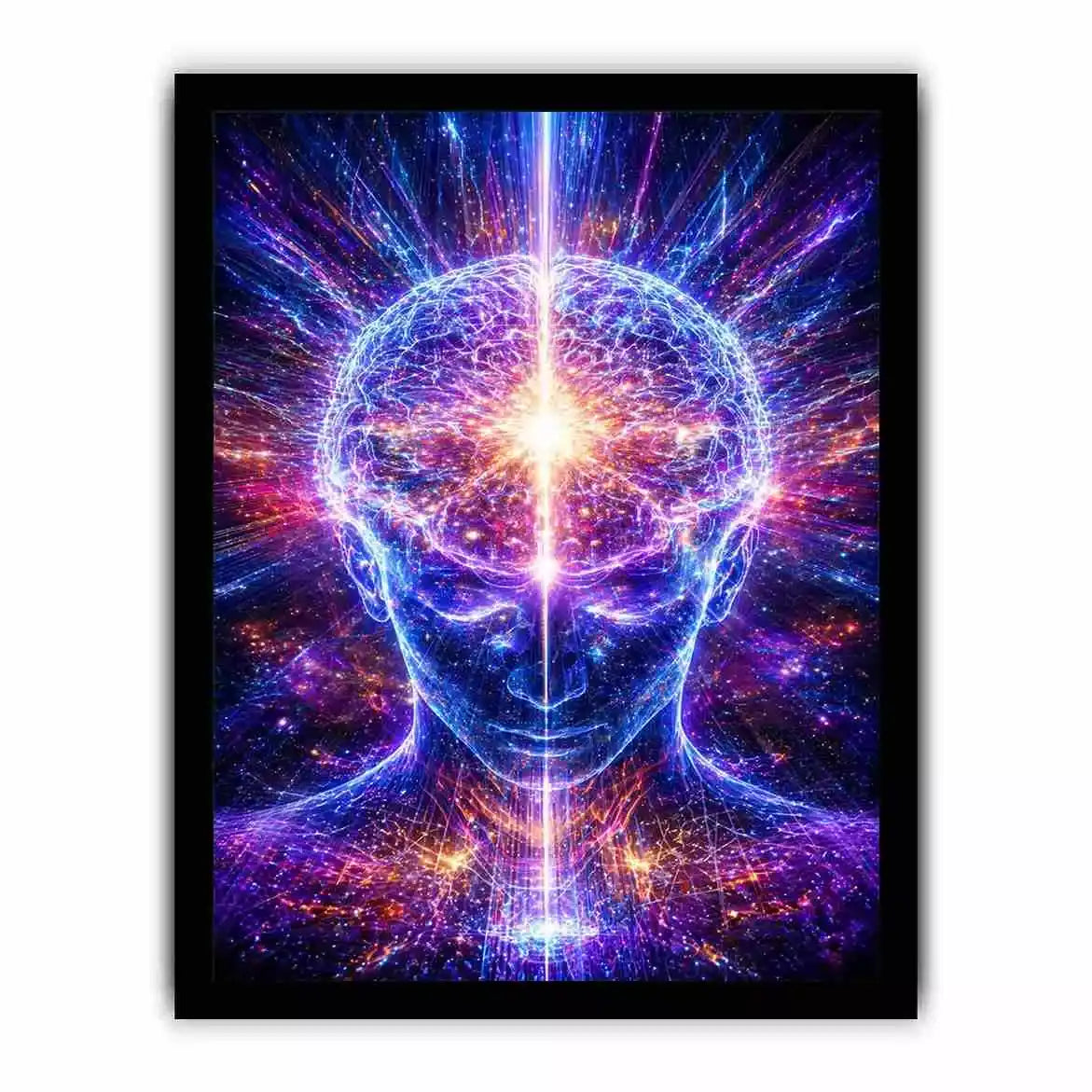 Cosmic Brain Canvas Print | Mind Expansion Psychedelic Canvas