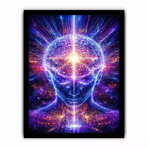 Cosmic Brain Canvas Print | Mind Expansion Psychedelic Canvas