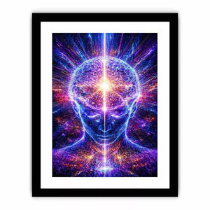 Cosmic Brain Canvas Print | Mind Expansion Psychedelic Canvas