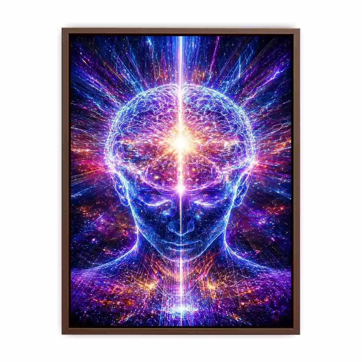 Cosmic Brain Canvas Print | Mind Expansion Psychedelic Canvas
