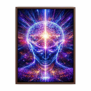 Cosmic Brain Canvas Print | Mind Expansion Psychedelic Canvas