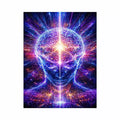 Cosmic Brain Canvas Print | Mind Expansion Psychedelic Canvas