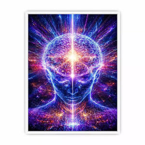 Cosmic Brain Canvas Print | Mind Expansion Psychedelic Canvas