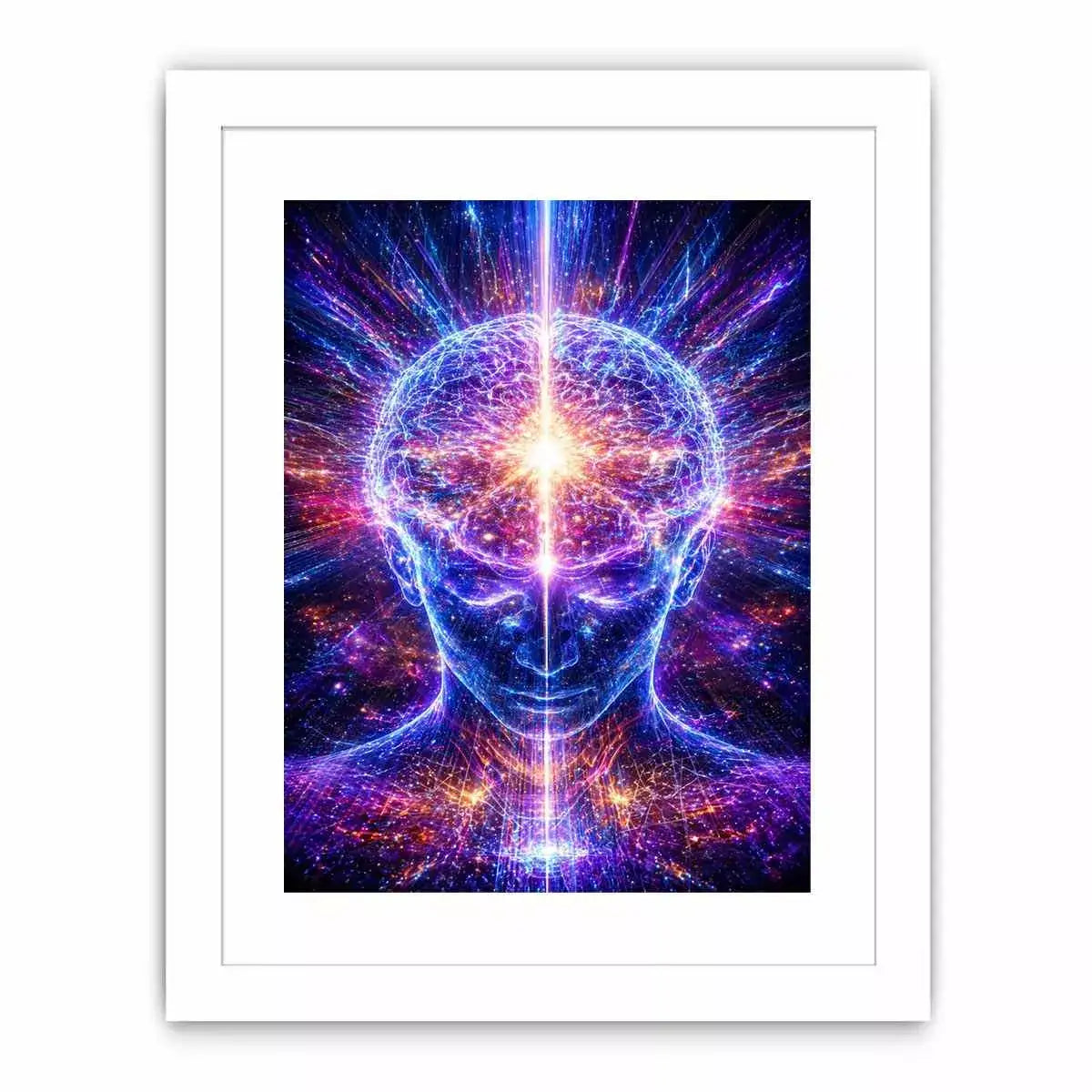 Cosmic Brain Canvas Print | Mind Expansion Psychedelic Canvas