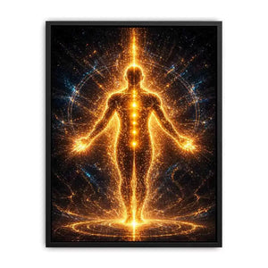 Golden Energy Canvas Print | Spiritual Awakening Light Canvas