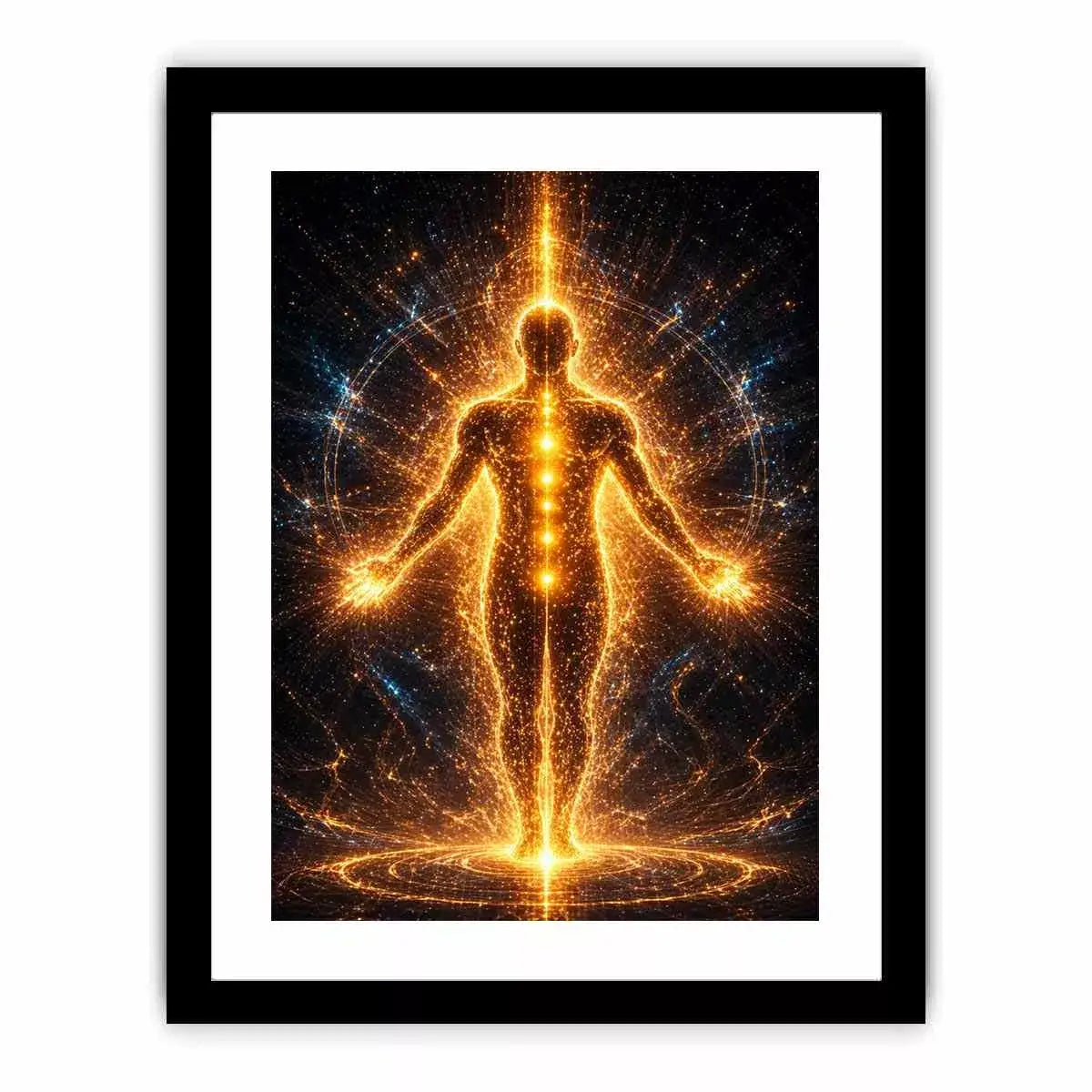 Golden Energy Canvas Print | Spiritual Awakening Light Canvas