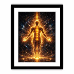 Golden Energy Canvas Print | Spiritual Awakening Light Canvas